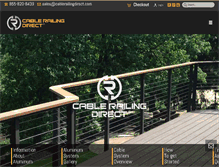 Tablet Screenshot of cablerailingdirect.com